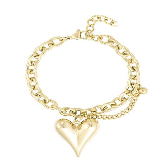 Armband met groot hart