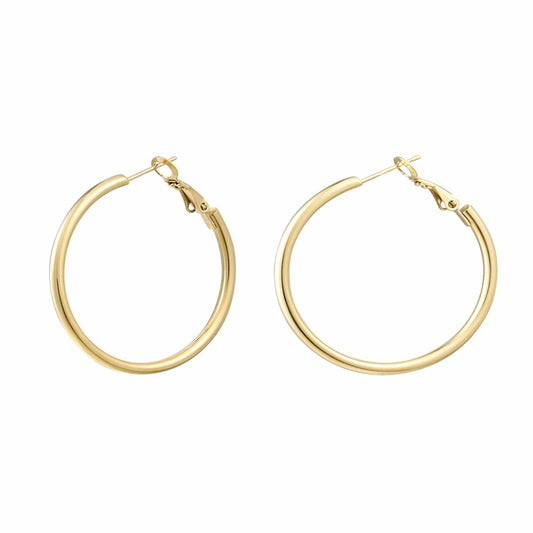 Basic hoops oorbellen