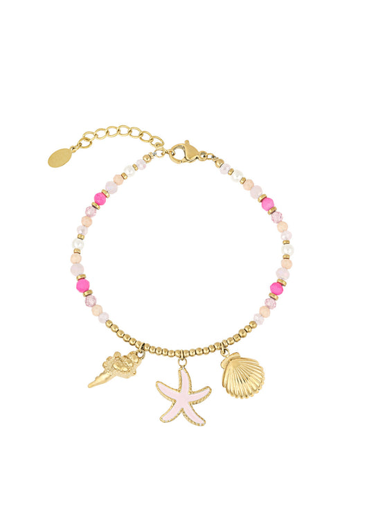 Pink beach babe armband