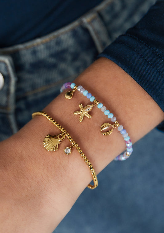 Sparkly shell armband