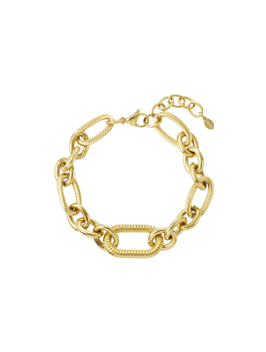 Bold link chain armband